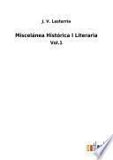Miscelánea Histórica I Literaria