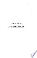 Miscelaneas literarias