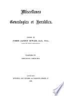Miscellanea genealogica et heraldica