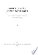 Miscellanea Jozef Duverger