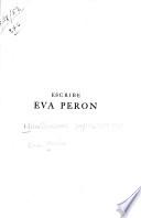 Miscellaneous papers: Escribe Eva Perón, n.d