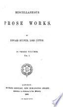 Miscellaneous Prose Works