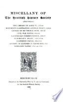 Miscellany of the Scottish History Society