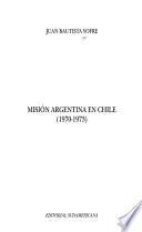 Misión argentina en Chile, 1970-1973