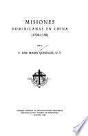 Misiones dominicanas en China (1700-1750)