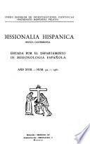 Missionalia hispánica