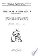 Missionalia hispánica