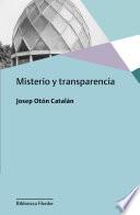 Misterio y transparencia