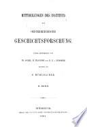 Mitteilungen des Instituts für Österreichische Geschichtsforschung