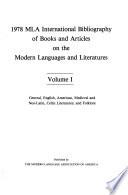 MLA International Bibliography of Books and Articles on the Modern Languages and Literatures