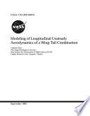 Modeling of longitudinal unsteady aerodynamics of a wingtail combination
