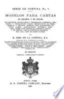 Modelos para cartas en espanol y en ingléscon extensos vocabularios y fraseologia comercial