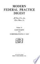 Modern Federal Practice Digest