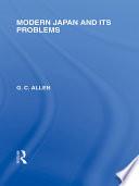 Modern Japan and Its Problems