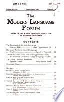 Modern Language Forum