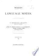 Modern Language Notes
