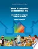Módulo de Condiciones Socioeconómicas 2012. Encuesta Nacional de Ingresos y Gastos de los Hogares. Criterios de validación