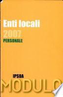 Modulo Enti Locali 2007 Personale