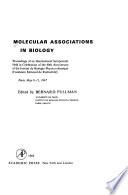 Molecular Associations in Biology