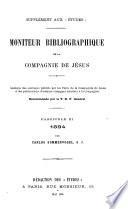 Moniteur bibliographique de la Compagnie de Jésus