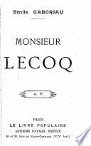Monsieur Lecoq
