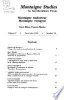 Montaigne Studies