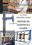 Montaje de carpintería y mueble (Material de aprendizaje para alumnos)