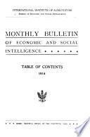 Monthly Bulletin of the Bureau of Economic and Social Intelligence
