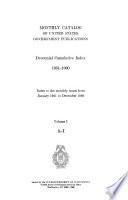 Monthly Catalog of United States Government Publications