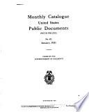 Monthly Catalog of United States Government Publications