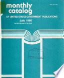 Monthly Catalog of United States Government Publications