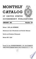 Monthly Catalog of United States Government Publications