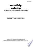 Monthly Catalogue, United States Public Documents
