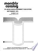 Monthly Catalogue, United States Public Documents