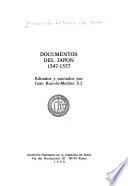 Monumenta historica Japoniae: Documentos del Japon, 1547-1557