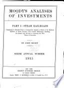 Moody's Analyses of Investments and Security Rating Service