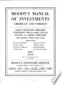Moody's Manual of Investments