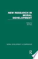 Moral Development: New research in moral development