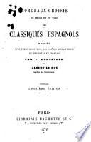 Morceaux choisis en prose et en vers des classiques espagnols
