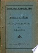Morfologia y origen de la Mesa central de Mexico