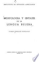 Morfología y sintaxis de la lengua bujeba