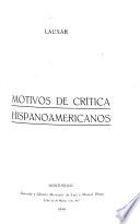 Motivos de crítica hispanoamericanos