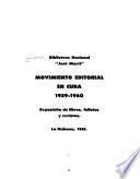 Movimiento editorial en Cuba, 1959-1960