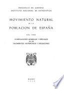 Movimiento natural de la población de España