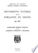 Movimiento natural de la población de España