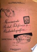 Movimiento postal, telefónico y radiotelegráfico