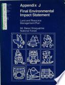 Mt.Baker-Snoqualmie National Forest (N.F.), Land and Resource(s) Management Plan (LRMP)