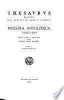 Muestra antológica, 1945-1985: Lingüistica