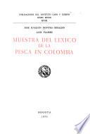 Muestra del léxico de la pesca en Colombia