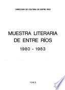 Muestra literaria de Entre Ríos, 1980-1983